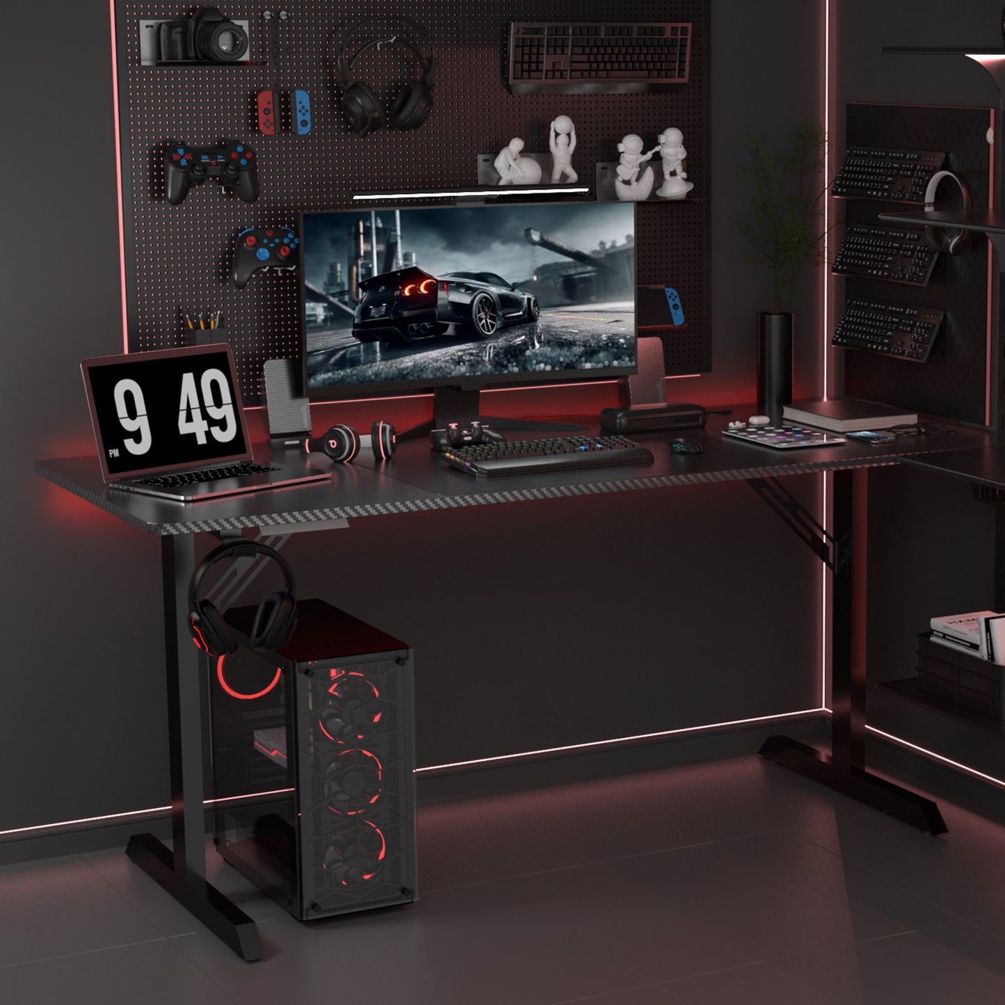 GTRACING T-Shaped Gaming Desk WMT TB200